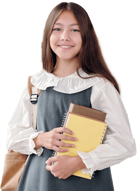 Student with Notebook